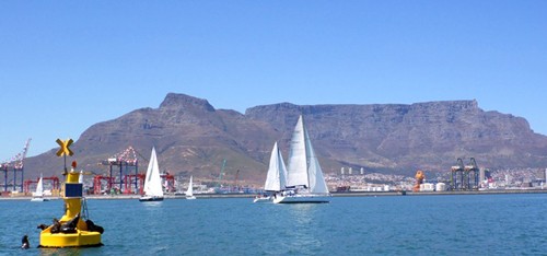 First boats crossing the start line - 2012 World ARC © World Cruising Club http://www.worldcruising.com